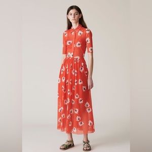 Authentic GANNI Tilden Dress in Big Apple Red (worn twice)
